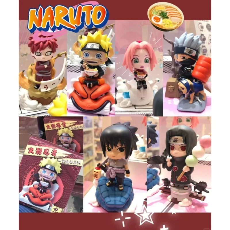 New In Stock Genuine Hollybox Naruto Shippuden Blind Box Ichiraku Ramen Series Naruto Sasuke Model Toys Holiday Present