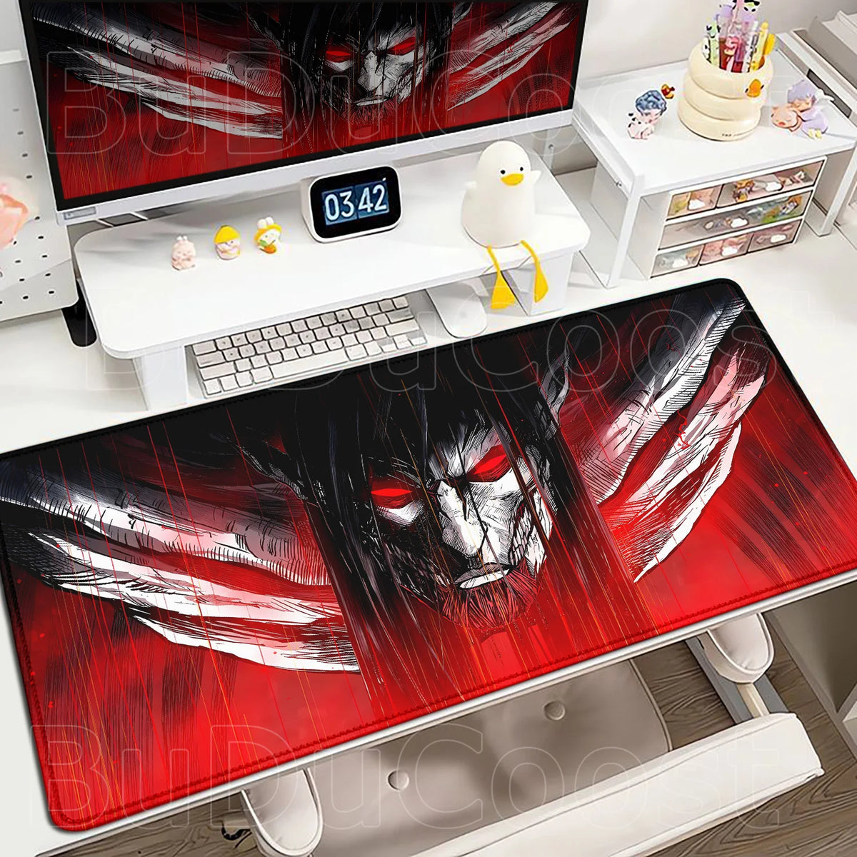 New Mousepad Anime Attack on Titan Mouse Pad Gaming Accessories PC Keyboard Large Rubber Non-slip Desk Mat Computer Table Carpet