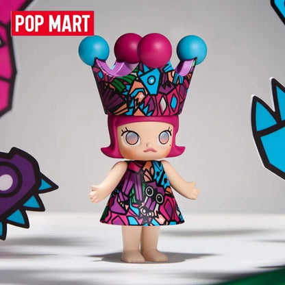 Genuine POP MART MEGA ROYAL MOLLY 100% Anniversary 1th Series Blind Box Anime Figure Ornament Collection Cute Toys Gift