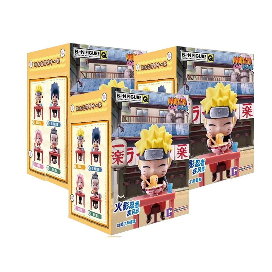 In Stock Naruto Shippuden Ramen Theme Series Blind Box - Chibi Mini PVC Anime Figures - Mystery Sasuke Uchiha & Naruto Toy Gifts