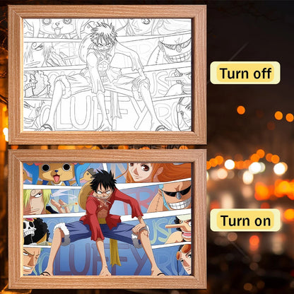 One Piece Luffy LED Frame