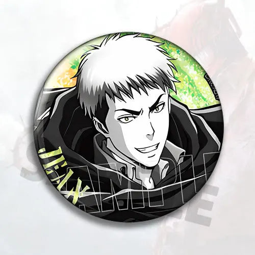 Attack on Titan Anime Badge Pin Set Levi Ackerman Eren Yeager Mikasa Ackerman Hange Zoe Sasha Braus Jean Kirstein Metal Brooch