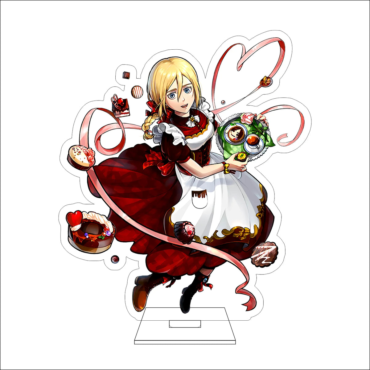 16CM Anime Attack on Titan Cosplay Acrylic Figure Stand Plate Jean Kirstein Hange Zoe Rivaille Ackerman Ornaments Gifts