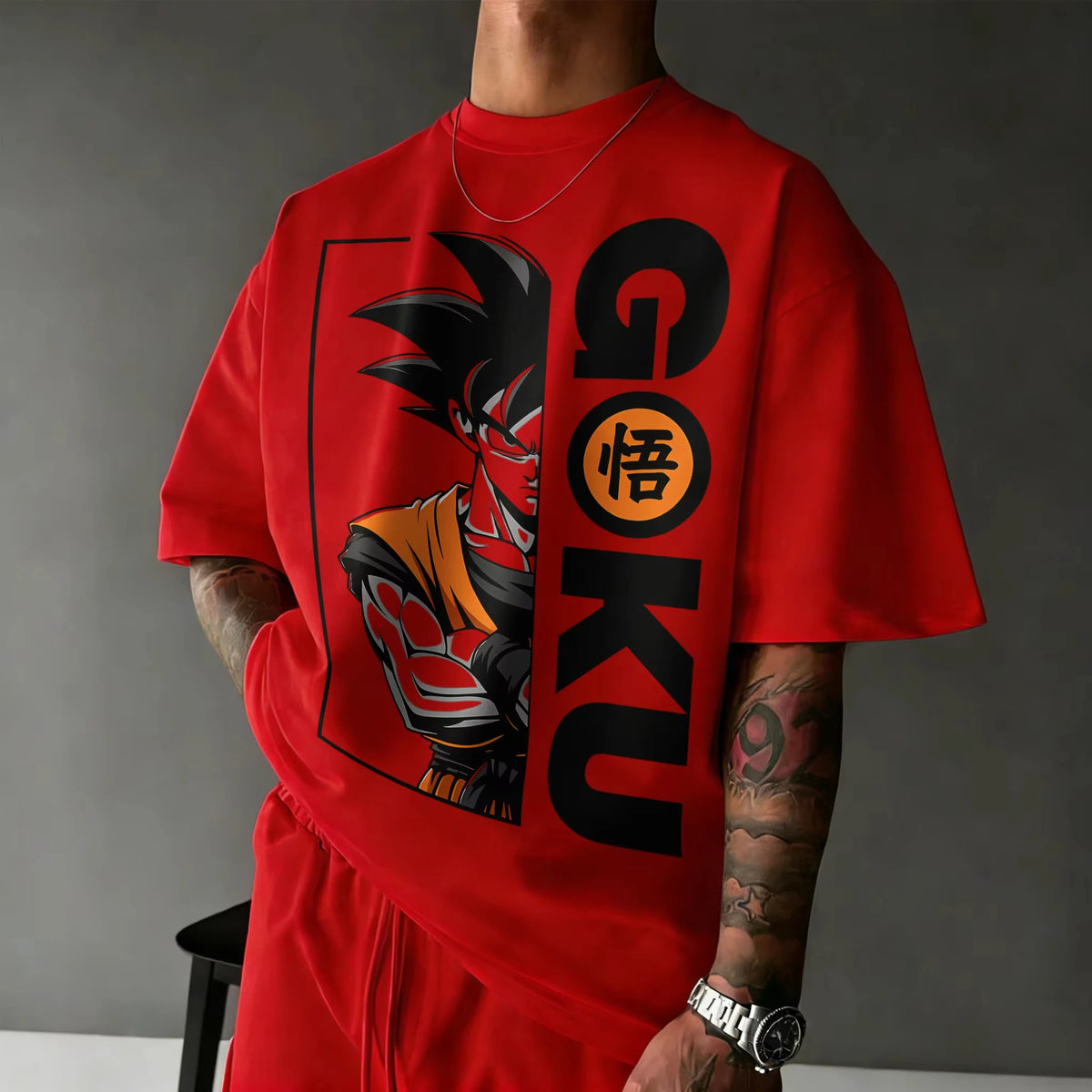 2026 New Summer Dragon Ball 40th Anniversary Wukong 100% Cotton Anime Printed T-shirt Extra Size Casual Streetwear Unisex Y2k