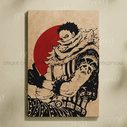 One Piece Monkey D. Luffy Canvas Poster