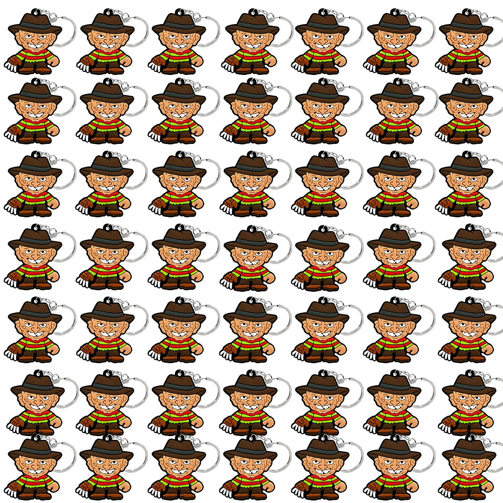 50PCS Keychains Terror Movie Character Keyring