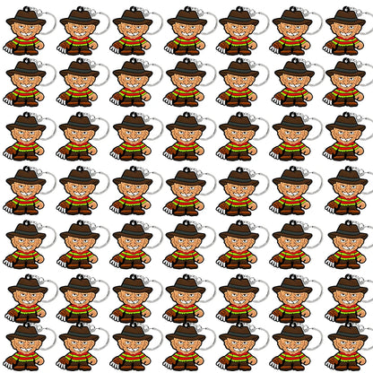 50PCS Keychains Terror Movie Character Keyring