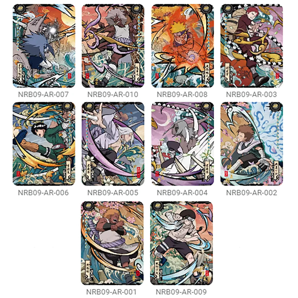 Kayou Naruto Card Set AR CR MR UR PTR SSR SR R T2W9 T4W8 Full Series Uzumaki Sasuke Hinata Uchiha Anime Collection Cards Toy Gif