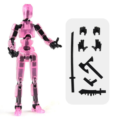 3D Printed Multi-Jointed Movable Shapeshift Robot Action Figure with Full Articulation for Stop Motion Animation 5 Action Figure