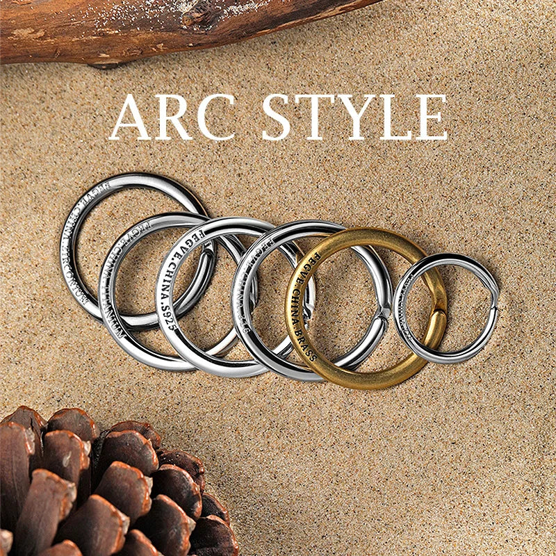 Brass Titanium Zirconium Stainless Steel Key Rings Keychains Buckle Man Luxury Car Keychain for Male Creativity Gift Wholesale