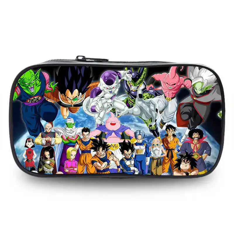 Dragon Ball pencil case cartoon anime merchandise durable Oxford cloth stationery box student study supplies printed storage bag