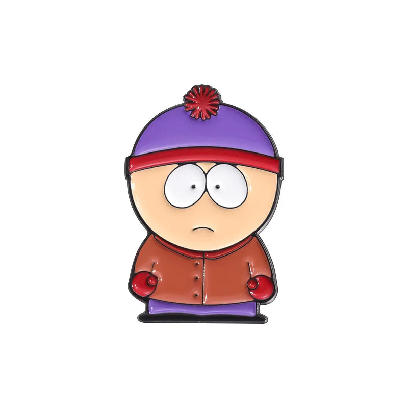 Cute Character Enamel Pins Custom Screw You Cuys Brooches Lapel Badges Funny Jewelry Gift for Friends
