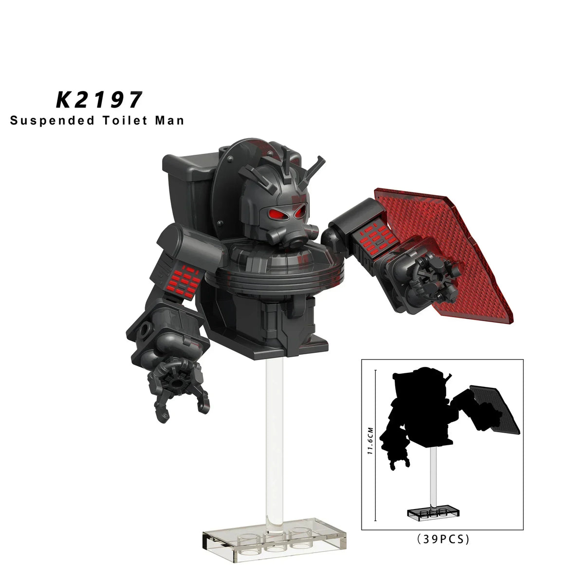 New KDL DJ Upgrade War-Damaged Skibidi Toilet Man Figures Anime Block Toys TvMan Titan Bricks Model Toy For Kid Birthday Gift