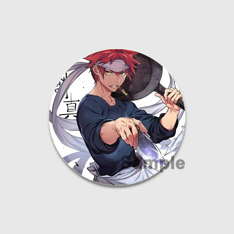 Food Wars Soma Tinplate Pins
