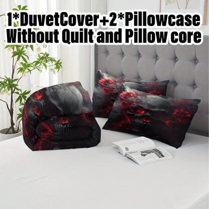 Anime Skull Duvet Cover