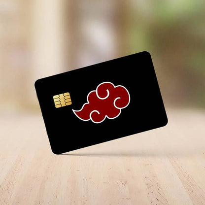 Anime N-NARUTO U-Uchiha I-Itachi Credit Card Stickers Skin For Bank Debit Decorative Protection 4PCS Anti-scratch Waterproof