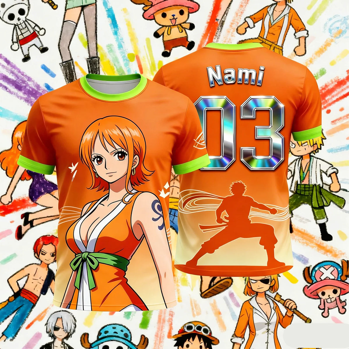 Summer 2026 One Piece Tony Chopa "Cute Team Uniform No. 06" 3D Print Breathable Quick-drying T-shirt Male/Female Top Y2k