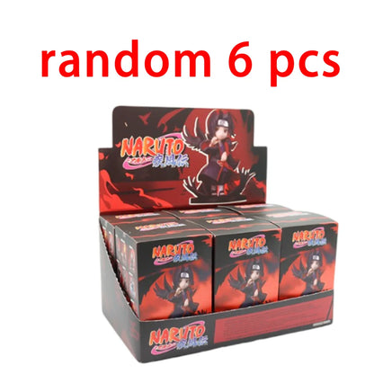 1-12pcs Naruto Blind Box Figure Toys Shippuden Akatsuki Arc Series Trendy Mystery Box PVC Model Surprise Christmas Toys Gift