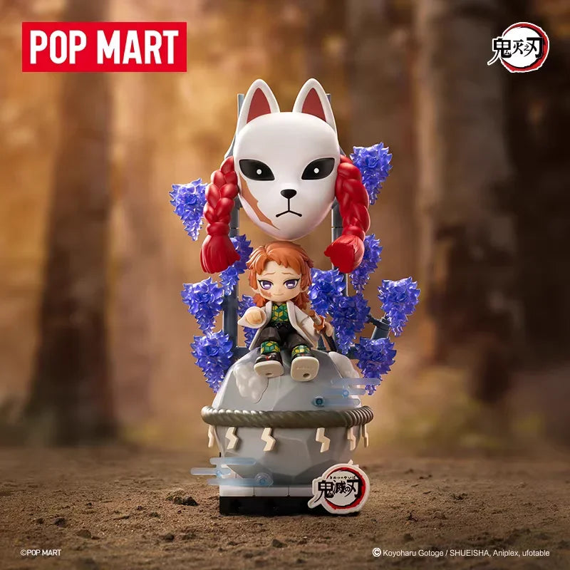 POP MART DEMON SLAYER Unwavering Resolve Arc Series Block Flgures Genuine Blind Box Doll Mystery Box Original Toys Gift