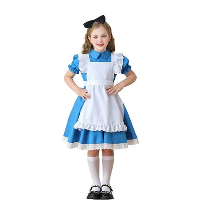 Alice In Wonderland Blue Maid Dress