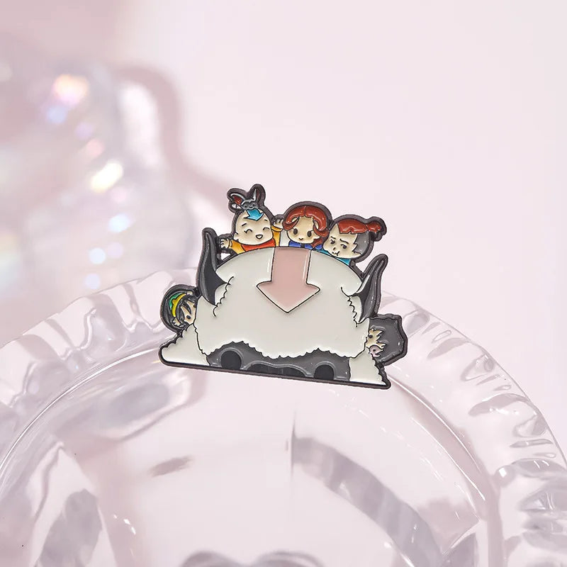 Cartoon Cattle Boy Enamel Pin