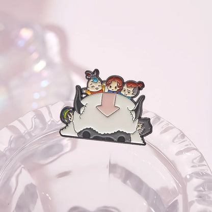 Cartoon Cattle Boy Enamel Pin