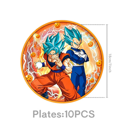 Dragon Ball Birthday Party Decorations Party Supplies Tablecloths Paper Cup Plates Napkin Gift Bags Banners Baby Birthday Shower