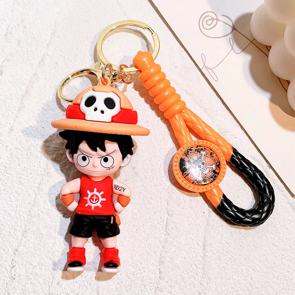 One Piece Luffy Silicone Keychain