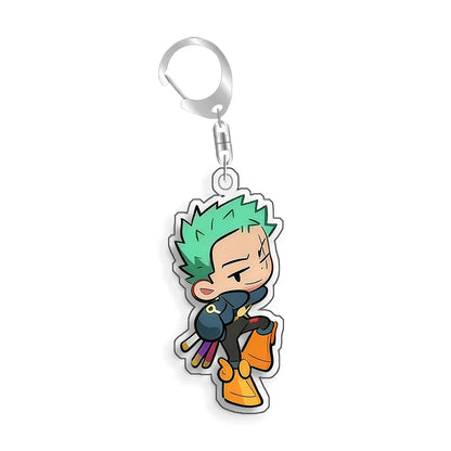 For Dragon Ball Usopp Nico Robin Tony Tony Chopper Nami Monkey D.Luffy Acrylic selfmade Cartoon Anime Keychain Pendant Toy gift