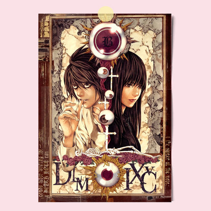 Death Note Light Yagami Canvas Poster