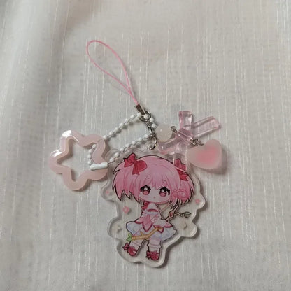 Madoka Magica Homura Madoka Acrylic Keychain