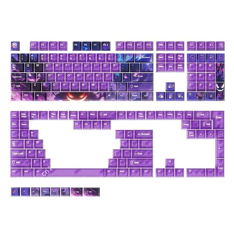 Pokemon Gengar Keycaps