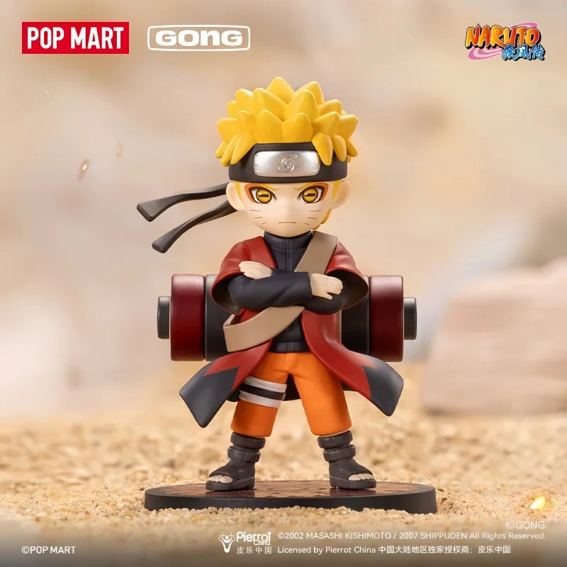 Original POP MART GONG Naruto Shippuden Akatsuki Arc Series Blind Box Trendy Toys Mystery Box Guess Action Figure Birthday Gifts