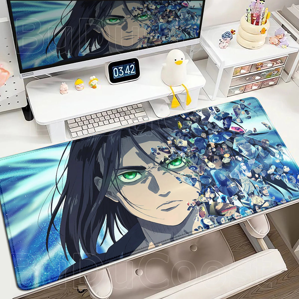 New Mousepad Anime Attack on Titan Mouse Pad Gaming Accessories PC Keyboard Large Rubber Non-slip Desk Mat Computer Table Carpet