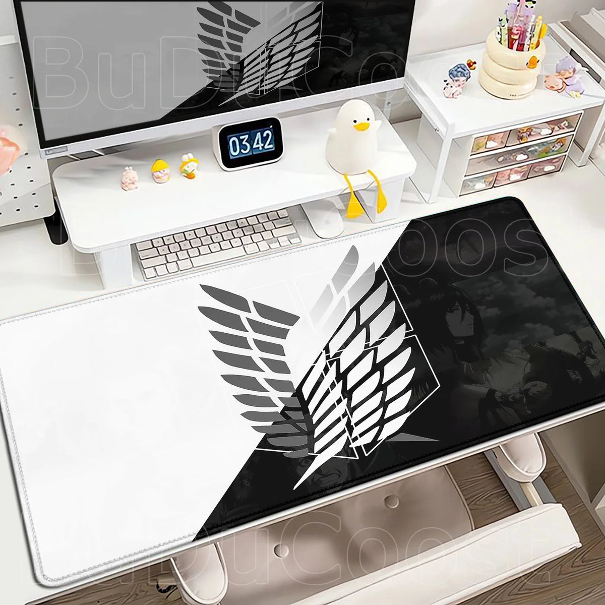 New Mousepad Anime Attack on Titan Mouse Pad Gaming Accessories PC Keyboard Large Rubber Non-slip Desk Mat Computer Table Carpet