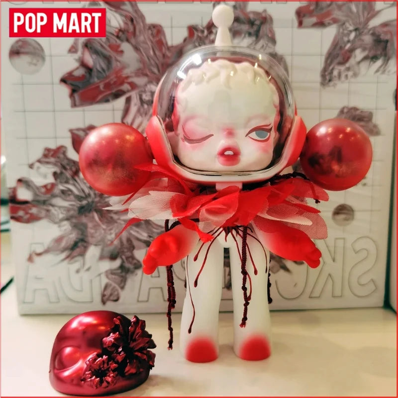 Pop Mart Skullpanda Bjd Nana Figures Baby Series Flower Blooming Figure Pink Green SP Art Toy Limited Dolls Surprise Toy Gift