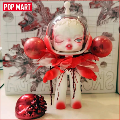 Pop Mart Skullpanda Bjd Nana Figures Baby Series Flower Blooming Figure Pink Green SP Art Toy Limited Dolls Surprise Toy Gift