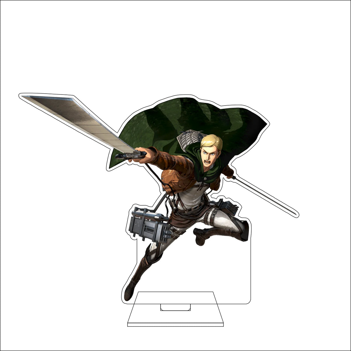 16CM Anime Attack on Titan Cosplay Acrylic Figure Stand Plate Jean Kirstein Hange Zoe Rivaille Ackerman Ornaments Gifts