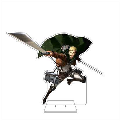 16CM Anime Attack on Titan Cosplay Acrylic Figure Stand Plate Jean Kirstein Hange Zoe Rivaille Ackerman Ornaments Gifts