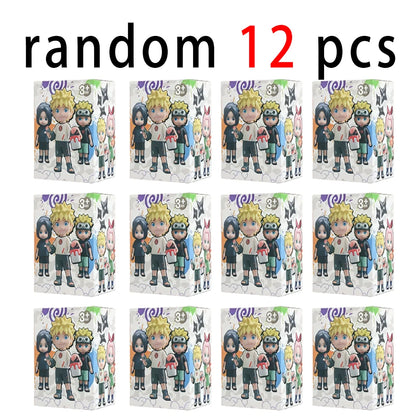1-12Pcs Naruto Blind Box Figures Model Ornament Anime Uchiha Sasuke Sakura Cosplay Action Figurine PVC Model Toy Christmas Gifts