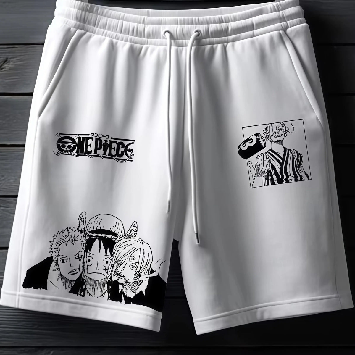 One Piece Men's and Women's Cotton Shorts Roronoa Zoro Anime Sweatpants Summer and Spring Trendy Fashion Versatile Pants