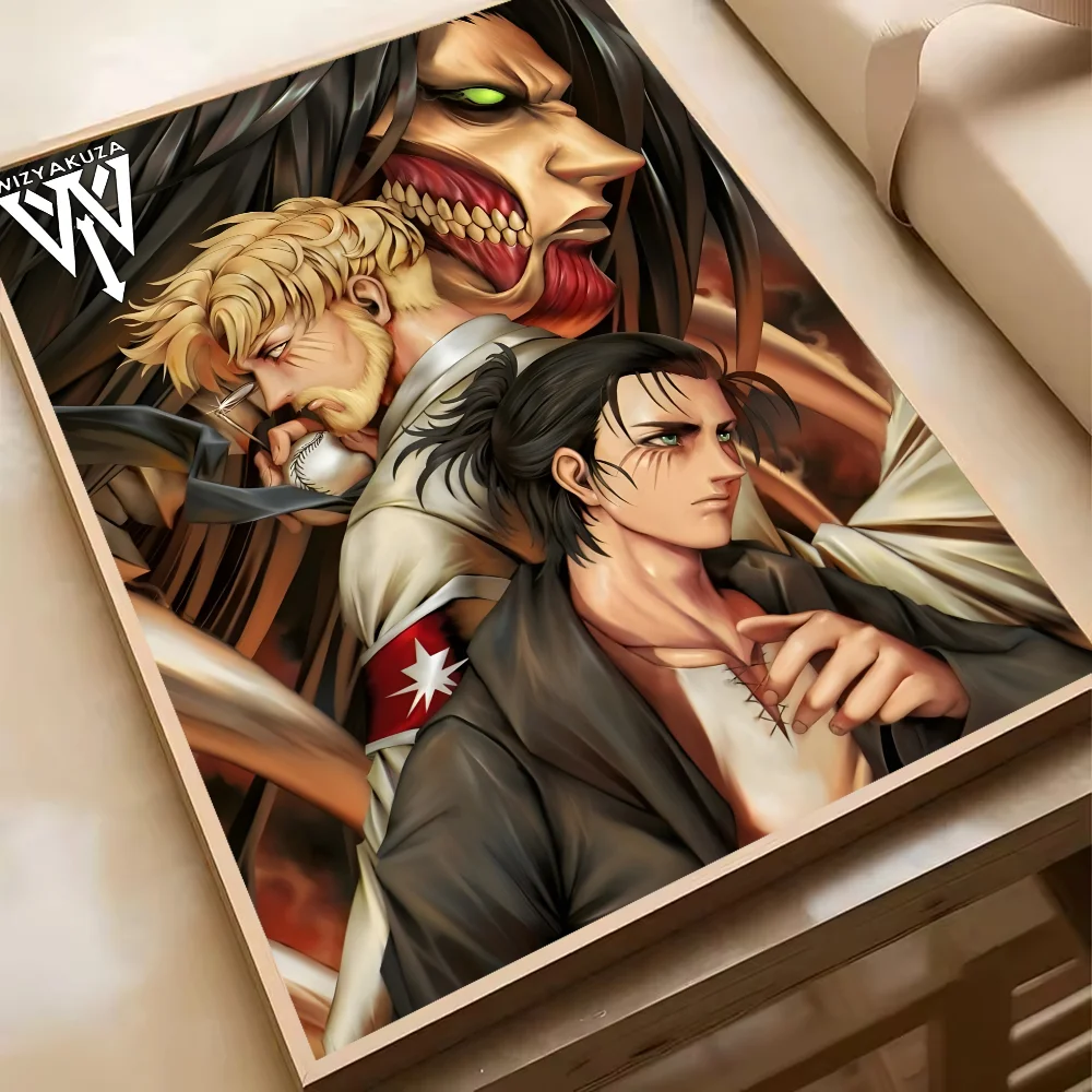Attack On Titan Levil Ackerman Anime Poster HD Art Sticky Wall Waterproof Home Living Room Bedroom Bar Aesthetic Decoration