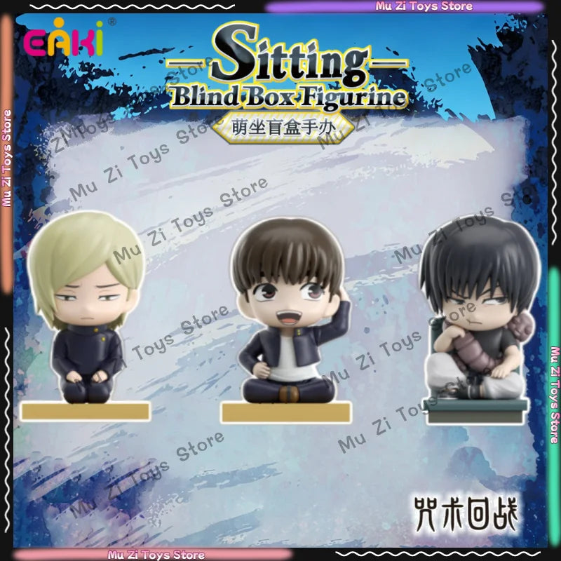 Genuine EAKI Jujutsu Kaisen Figurine Blind Box PVC Anime Action Figure Gojo Satoru Geto Suguru Fushiguro Toji Toy Gift
