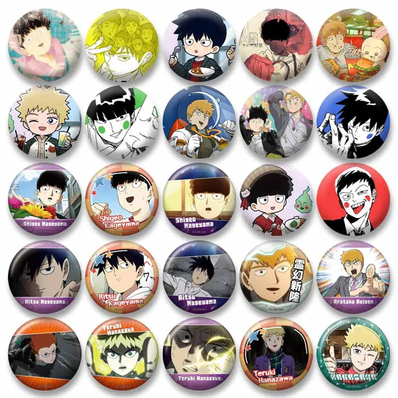 Mob Psycho 100 Character Lapel Pin