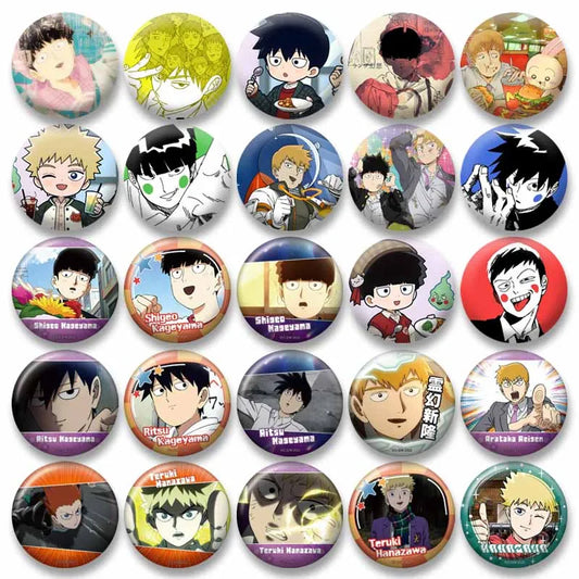 Mob Psycho 100 Character Lapel Pin