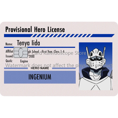My Hero Academia Student ID Card Sticker