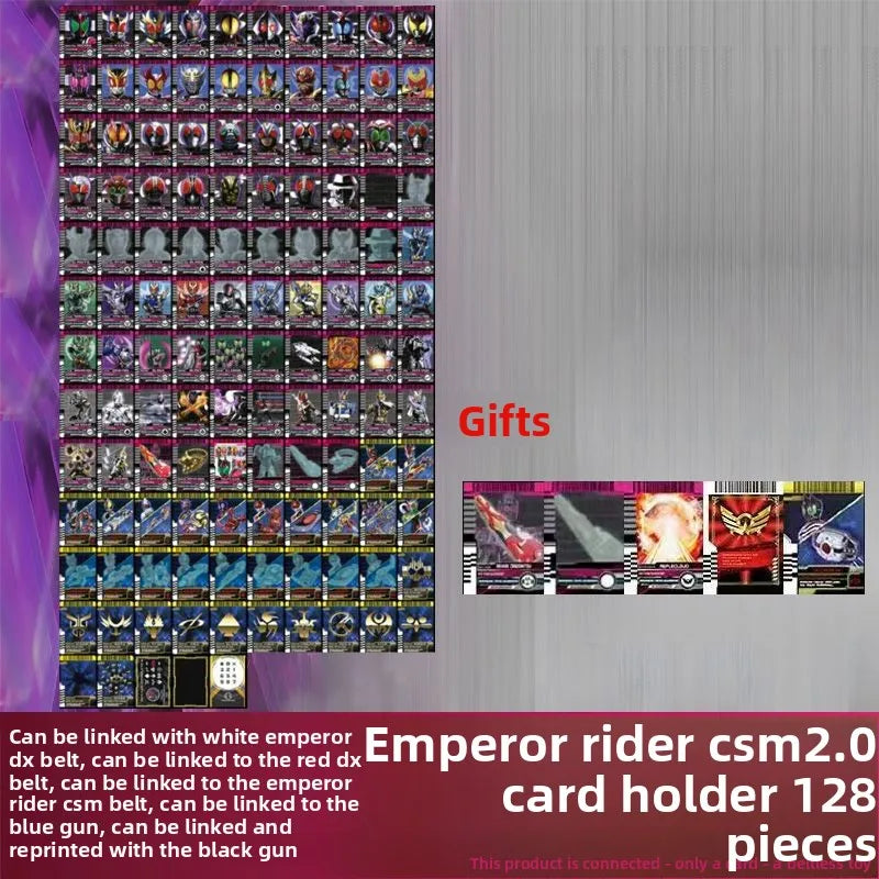 Hot Kamen Rider Card Set for Belt Sync White Emperor Magenta Decade Custom Cards Kaito Diend DIY Kit with CSM Grade Anime Gift