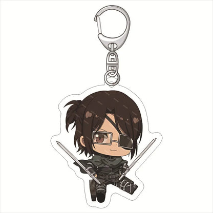 Anime Figure Attack on Titan Acrylic Keychain Model Cosplay Plate Holder Topper Birthday Fans Christmas Desk Decor Plate Gift