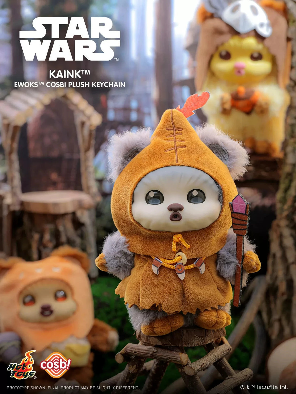 Star Wars Ewoks Plush Keychain