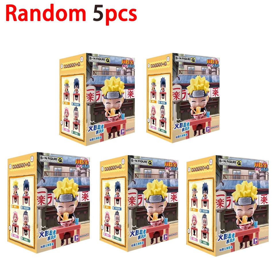 Anime New In Stock  Naruto Breeze Ramen Lamian Noodles Theme Blind Box Handmade Ornament Gift Naruto Sasuke Model Toys